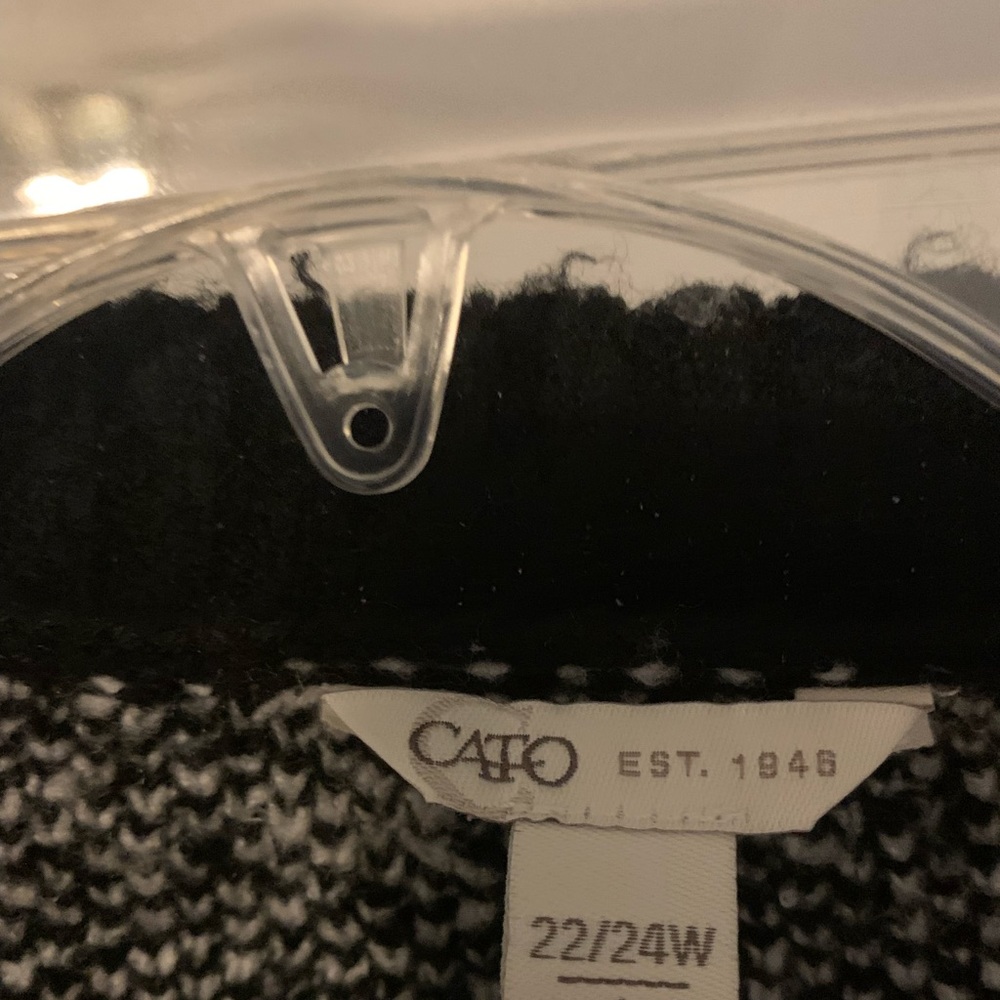 Cato Jacket Cardigan black and white size 22/24 W